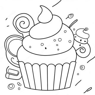 Lacker Cupcake Bakning Malarbild 83446-24750