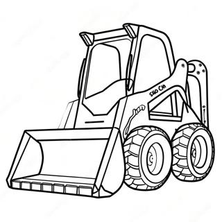 Skid Steer Byggfordon Malarbild 83547-24826