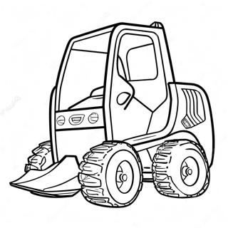 Tecknad Skid Steer Malarbild 83550-24840