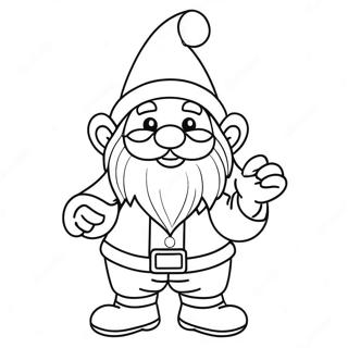 Festlig Julgnome Malarbild 83701-24949