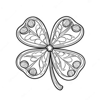 Dekorativ Fyrklover Malarbild 83884-25102