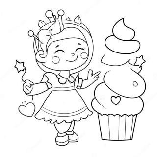 Pinkalicious Med Cupcakes Malarbild 84291-25417