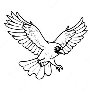 Majestatisk Korp I Flykt Malarbild 84418 25512