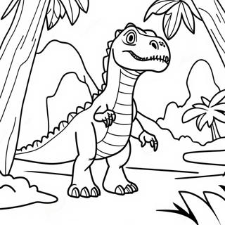 Indominus Rex I Djungeln Malarbild 84601-25658