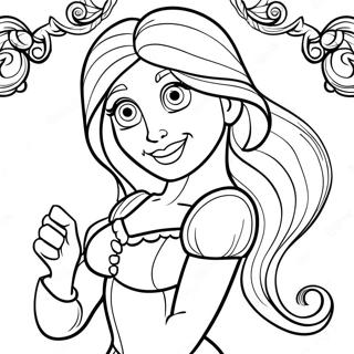 Trolls Prinsessa Rapunzel Malarbild 8476-1726