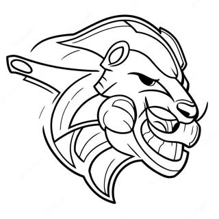 Detroit Lions Logotyp Malarbild 84803-25809