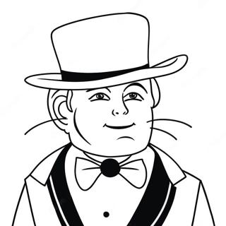 Tuxedo Sam Med Hatt Malarbild 84906-25900