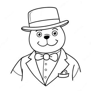 Tuxedo Sam Med Hatt Malarbild 84906 25981