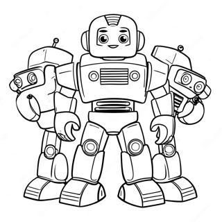Raddningsrobot Team Malarbild 85085-26122