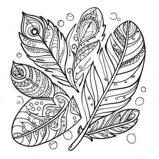 Fantasifulla Fjaderdoodles Malarbild 85343-26323