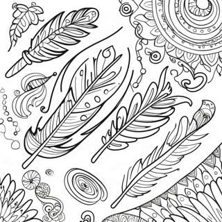 Fantasifulla Fjaderdoodles Malarbild 85343-26324