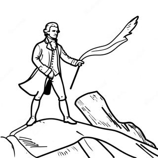 Alexander Hamilton I Aktion Malarbild 85494-26433