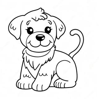 Sot Goldendoodle Valp Malarbild 85518-26450