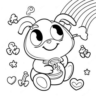 Lyckosymboler Med Regnbagar Malarbild 85572 26499