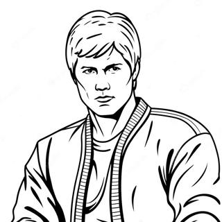 Cobra Kai Sensei Johnny Lawrence Malarbild 85599 26524