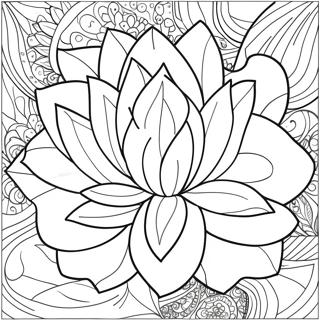 Stora Lotusblad Malarbild 85676-26584