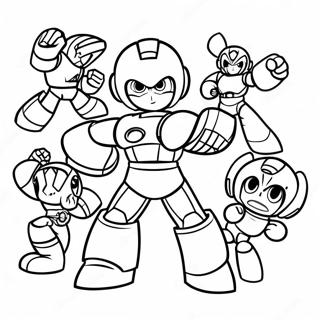 Megaman Mot Robotmastarna Malarbild 85752-26638