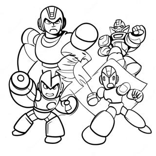 Megaman Mot Robotmastarna Malarbild 85752-26639