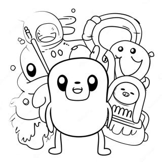 Adventure Time Karaktarer Malarbild 86084-26892