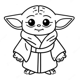 Baby Yoda I En Jedi Kappa Malarbild 8655-1845