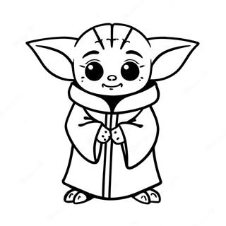 Baby Yoda I En Jedi Kappa Malarbild 8655-1846