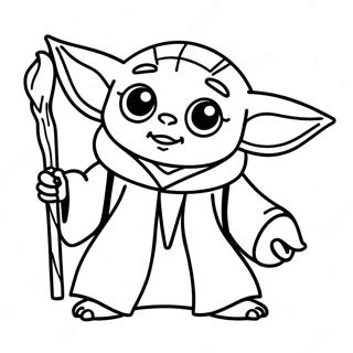 Baby Yoda I En Jedi Kappa Malarbild 8655-1848