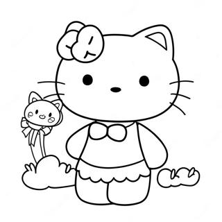 Sot Hello Kitty Och Kara Daniel Malarbild 86568-27273