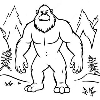 Bigfoot Malarbild 86774-27429