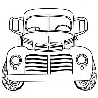 Vintage Lastbil Malarbild 86852-27497