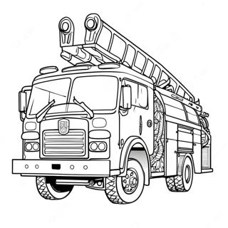 Stor Rod Brandbil Malarbild 86854-27505