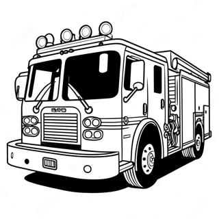 Stor Rod Brandbil Malarbild 86854-27508