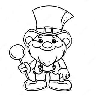 Fantasifull Irlandsk Leprechaun Malarbild 87289-27837
