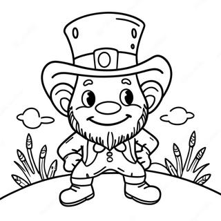 Fantasifull Irlandsk Leprechaun Malarbild 87289-27840