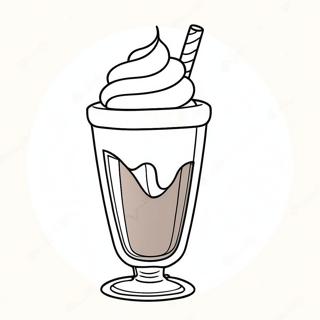 Chokladmilkshake Med Vispad Gradde Malarbild 87466-27966