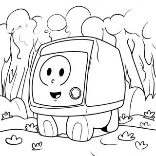 Wubbox I Ett Roligt Landskap Malarbild 87519 28011