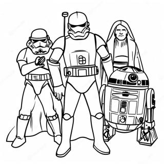 Star Wars Karaktarer Malarbild 87697-28146