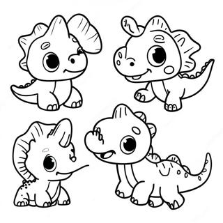 Lekfulla Baby Dinosaurier Malarbild 87803 28237