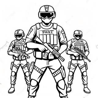 Swat Team Malarbild 88031-28581