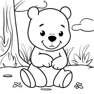Baby Nalle Puh Malarbild 88056-28603