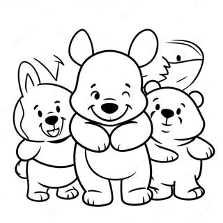 Sot Baby Nalle Puh Med Vanner Malarbild 88057-28606