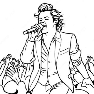 Malarbild Av Harry Styles Pa Konsert 88338 28824