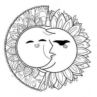 Bohemisk Sol Och Mane Malarbild 88441-28900