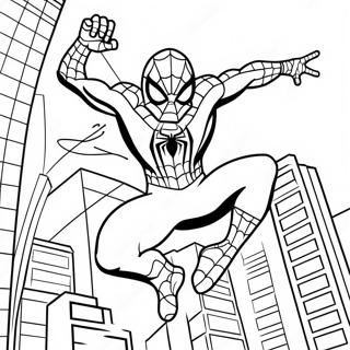 Charmig Spiderman I Aktion Malarbild 88573 29010