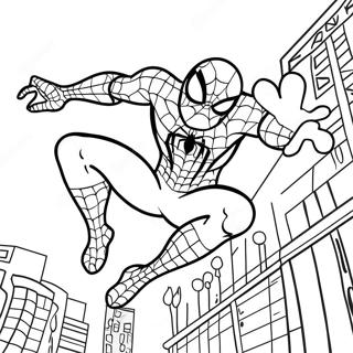 Charmig Spiderman I Aktion Malarbild 88573 29011