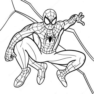 Charmig Spiderman I Aktion Malarbild 88573 29012