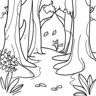 Livlig Skogsekosystem Malarbild 88700-29104