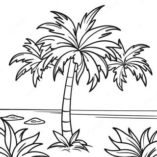 Palmtrad Malarbild 89059-29375