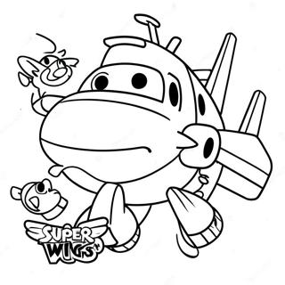 Super Wings Malarbild 89213-29495