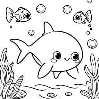 Baby Shark Simma I Havet Malarbild 8926-649