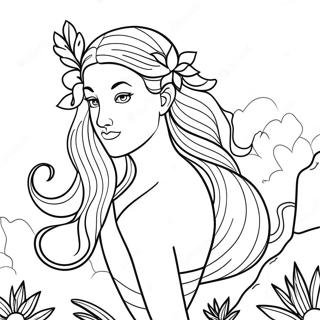 Mythologisk Gudinna I Naturen Farglaggningssida 89292 29560